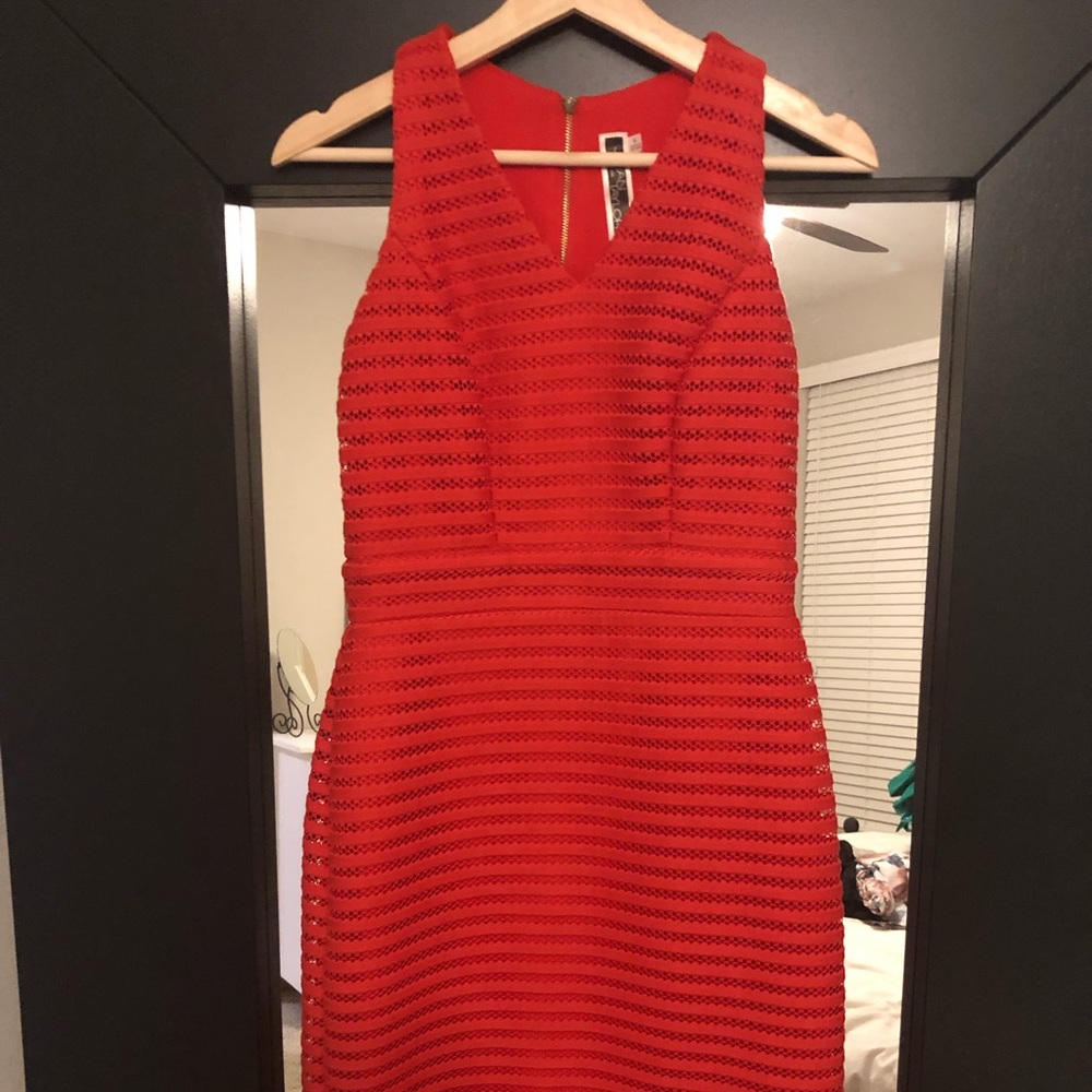 Orange Patterned Sleeveless